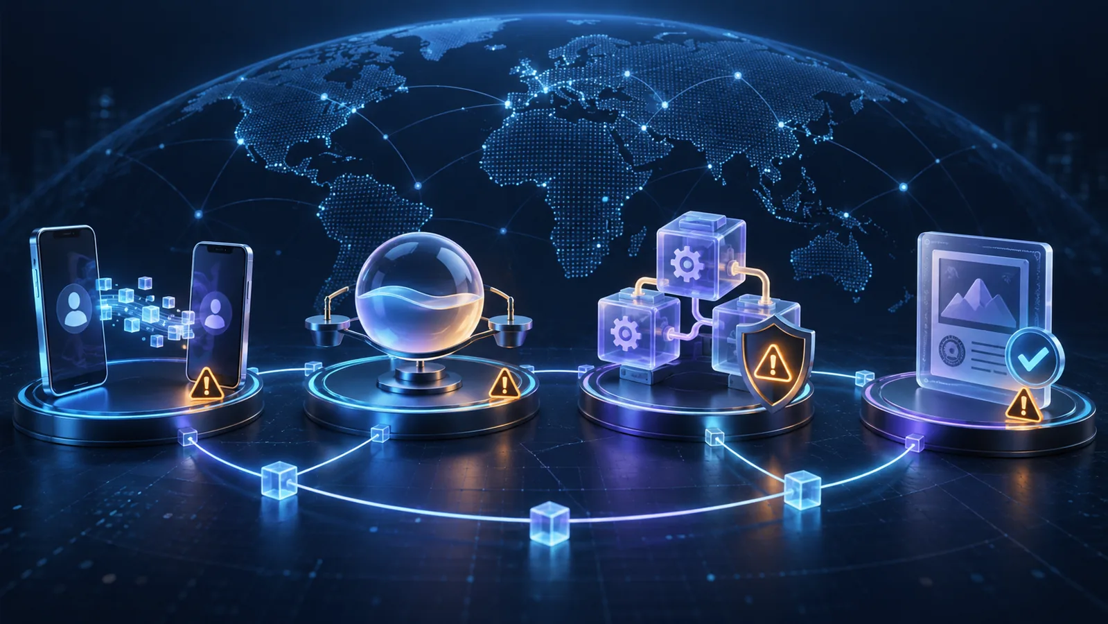 Quatre usages reliés de la blockchain : transfert, valeur stable, automatisation et propriété numérique